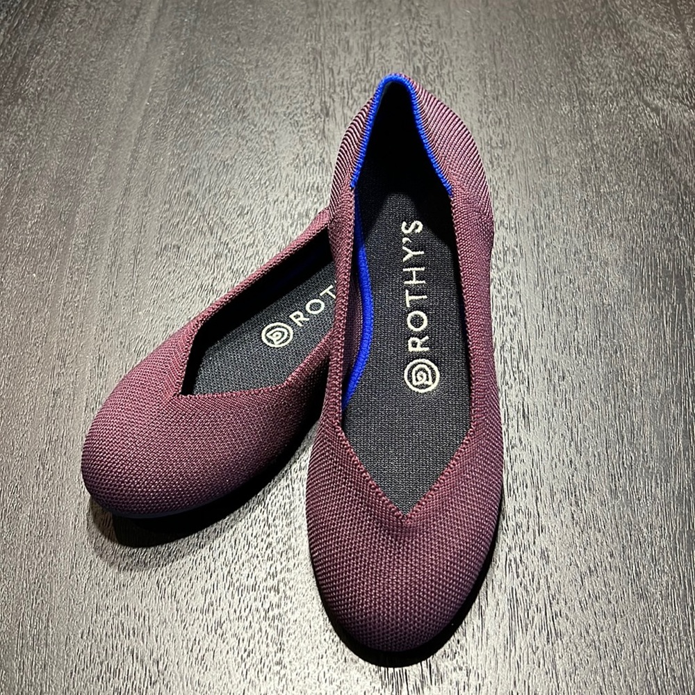 Rothy’s The Flat in Wine size 6.5